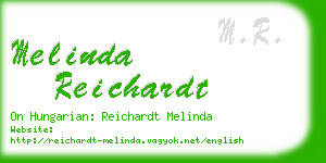 melinda reichardt business card